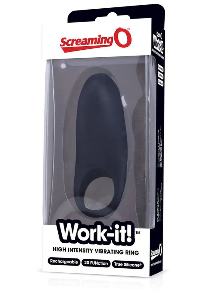 Work It USB Rechargeable Silicone Vibrating CRing Waterproof Charged Female Sex Toys