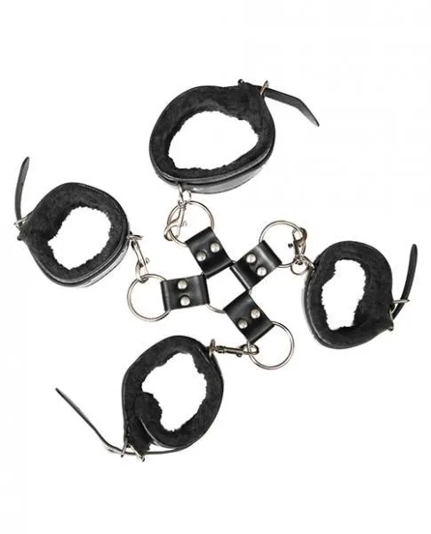 Adam Eve Adam Eves Hog Tie Kit Black Anal