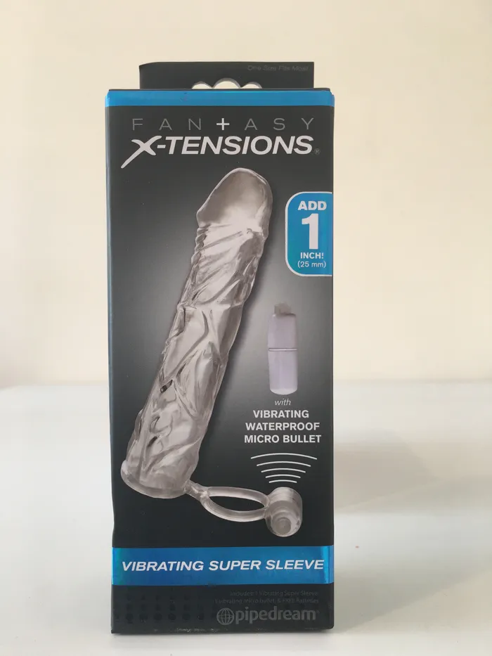 Adult Time NZ Male Sex Toys Fantasy Xtensions Vibrating Super Sleeve