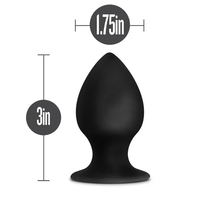 Anal Adventures Platinum Silicone Anal Stout Plug Medium Anal Adventures Male Sex Toys