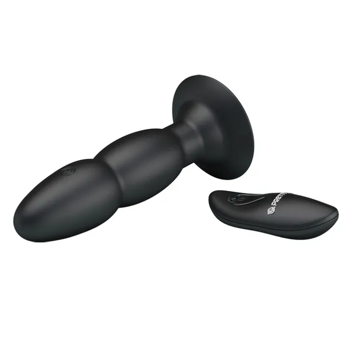 Anal Bailes Butt Plug Rimming Beaded Vibrating RemoteControl Anal Plug