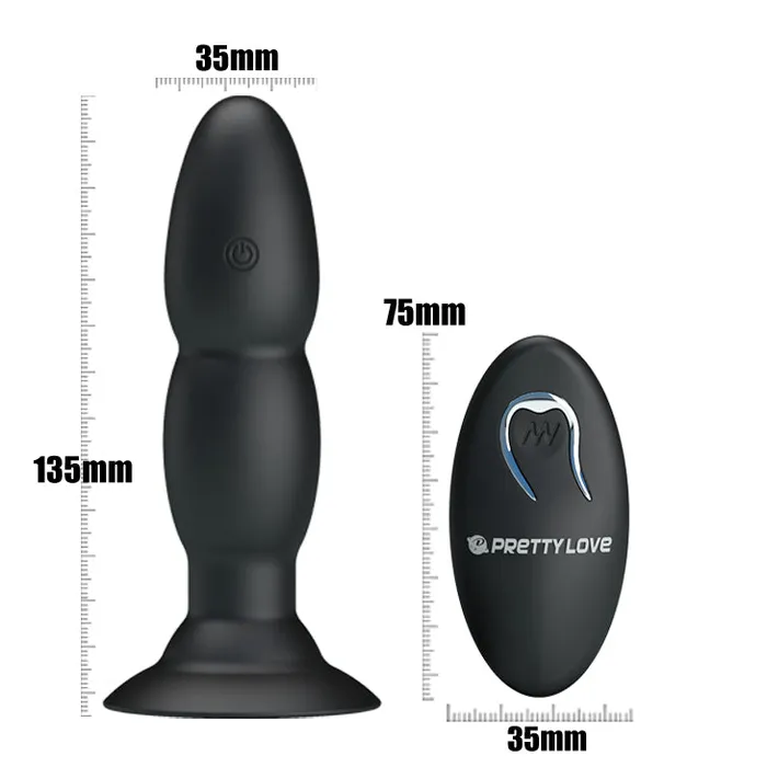 Anal Bailes Butt Plug Rimming Beaded Vibrating RemoteControl Anal Plug