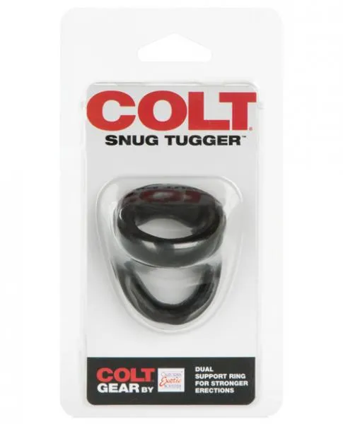 Anal Colt Colt Snug Tugger Black Dual Support Ring