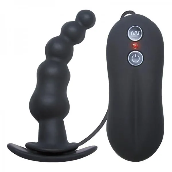 Anal NS Novelties Tinglers Vibrating Butt Plug 1 Black