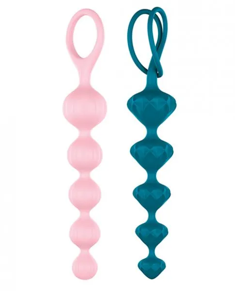 Anal Satisfyer Satisfyer Anal Beads Set Of 2 Colored