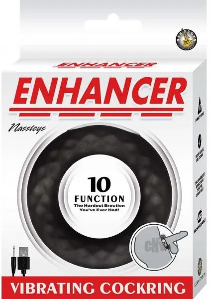 Anal Seductucom Enhancer Vibrating Cockring Black