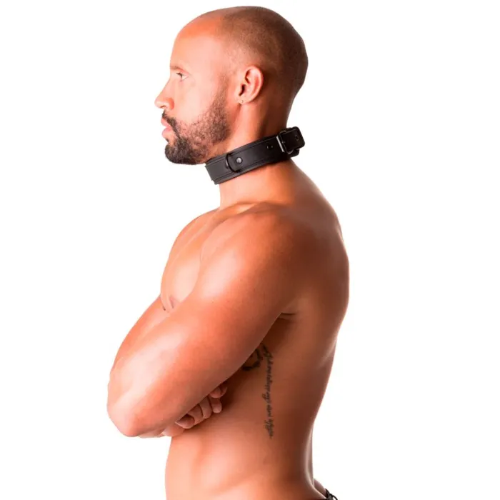 Anal Sport Fucker Neoprene Bondage Collar Black