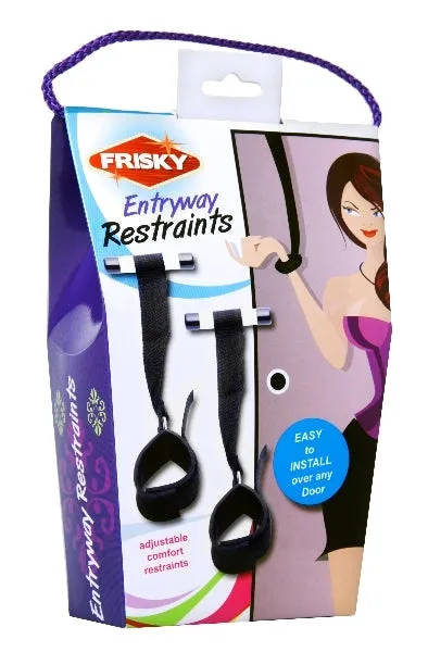 Anal XR Brands Frisky Entryway Door Restraints Black