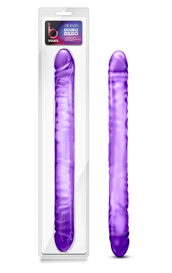 B Yours Double Dildo Purple 18in B Yours Dildos