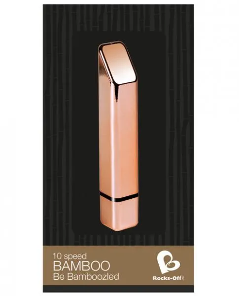 Bamboo 10 Speed Rose Gold Vibrator RocksOff Vibrators