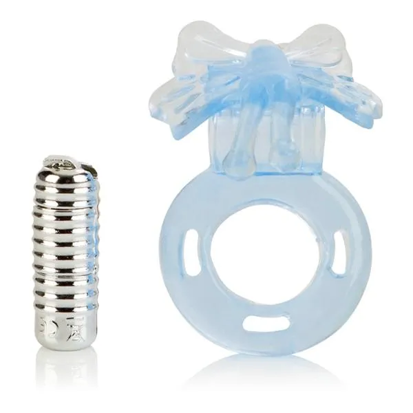 Basic Essentials Vibrators Butterfly Enhancer With Removable Stimulator Blue