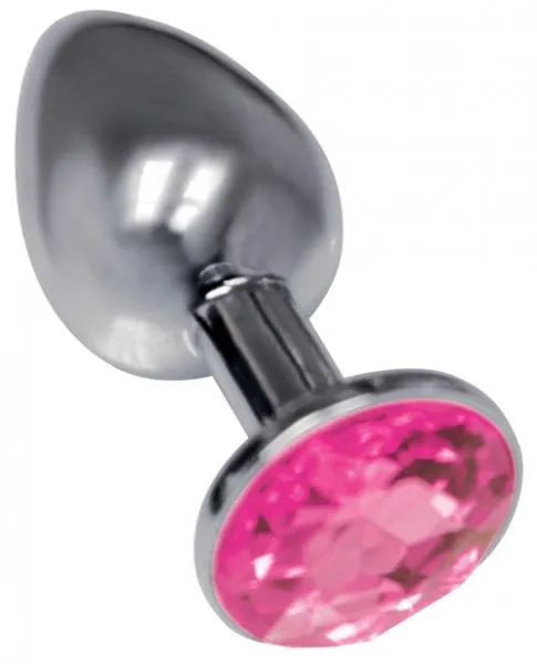 Bejeweled Starter Stainless Plug Pink Jewel Icon Brands Anal