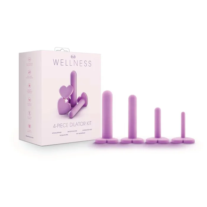 Blush Novelties Anal Wellness Dilator Kit Purple Vaginal Dilators Set of 4 Sizes