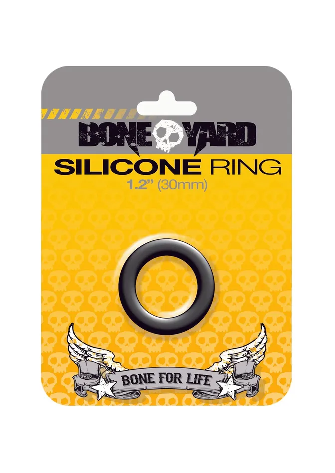 Boneyard Anal Boneyard Silicone Ring 30mm Black