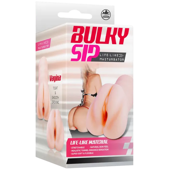 Bulky Sip LifeLike Vagina Masturbator Flesh Excellent Power Male Sex Toys