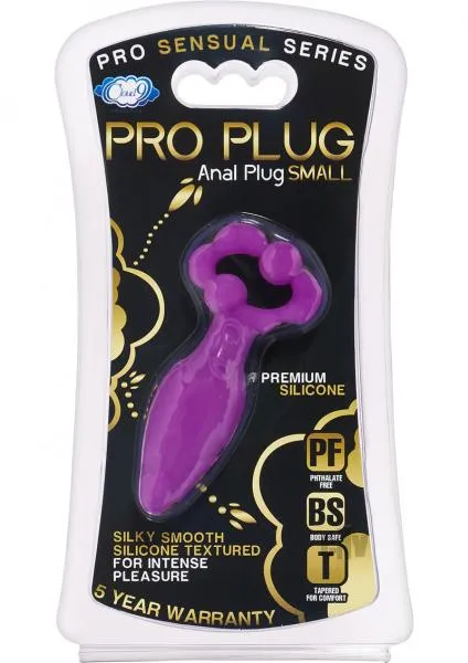 Cloud 9 Silicone Pro Plug Small Purple Pro Sensual Series Anal