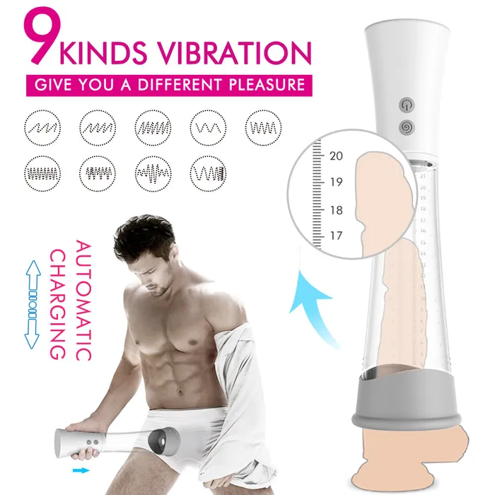 Commander Vibrating Pump with Cyber Sleeve Zenith Technology Male Sex Toys