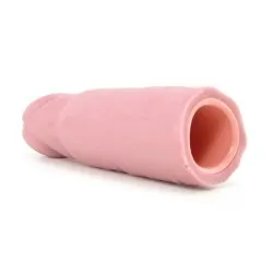 Deeva Male Sex Toys Dynamic Penis Extension Strapless 9 Inch Beige