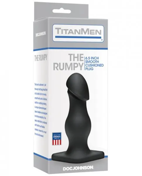 Doc Johnson Anal Titanmen The Rumpy Black Butt Plug