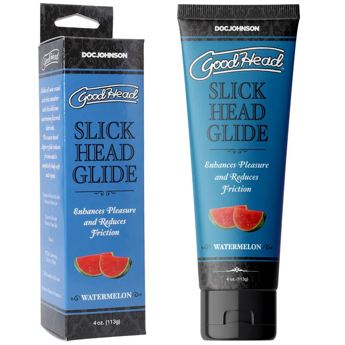 Doc Johnson Lubricants GoodHead Slick Head Glide Watermelon Watermelon Flavoured Lubricant 120 ml Tube