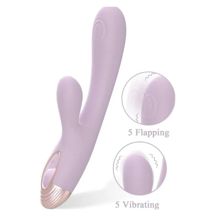 Drywell Rabbit and GSpot Pulsing Vibrator Pada Purple Vibrators