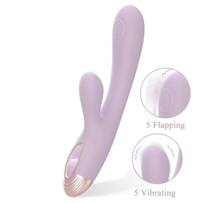 Drywell Vibrators Pada Rabbit and GSpot Pulsing Vibrator Purple