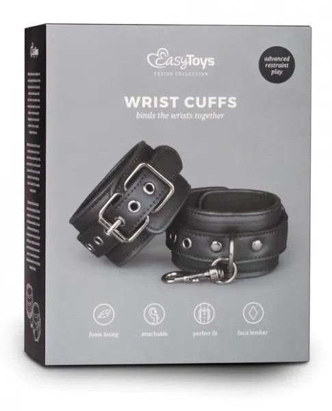 Easy Toys Easy Toys Fetish Wrist Cuffs Black Couples