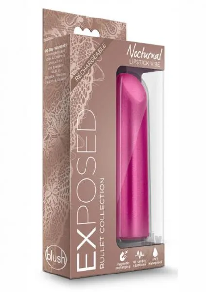 Exposed Vibrators Nocturnal Rechargeable Lipstick Vibe Cherry Pink