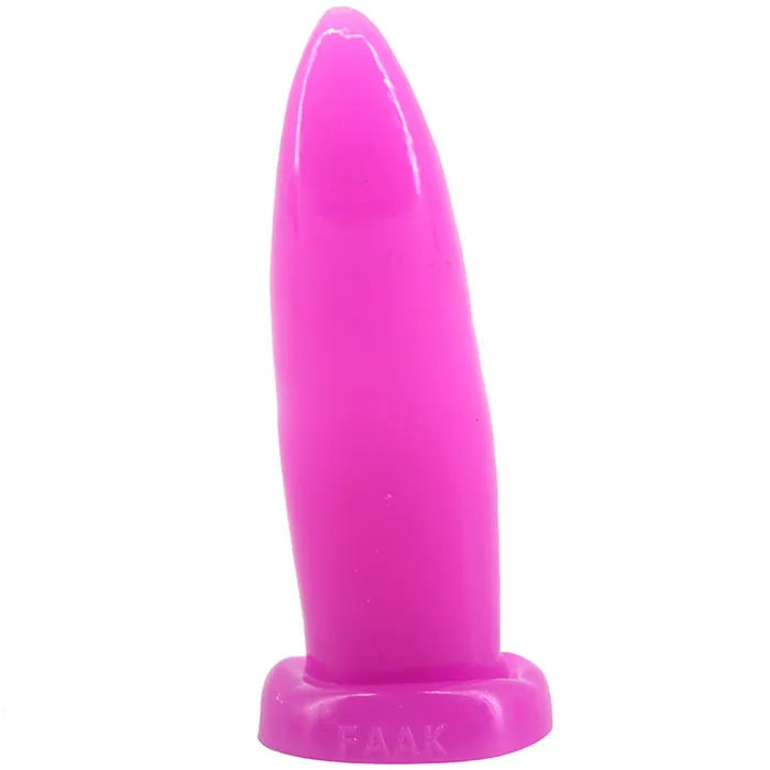 FAAK Anal Tongue Shape Anal Plug Purple