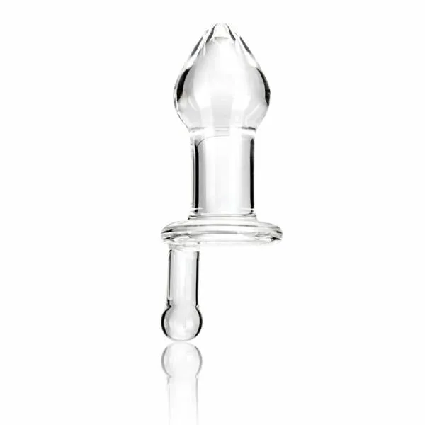 Glas Anal Glas 5 Inches Juicer Clear Glass Butt Plug