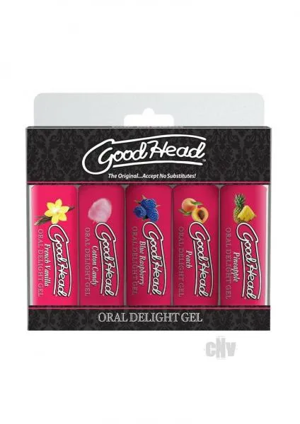 Goodhead Oral Delight Gel 1oz 5pk Doc Johnson Enhancers