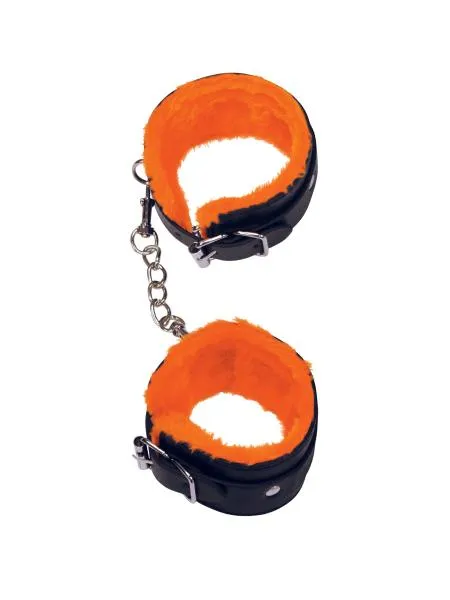 Icon Brands Anal Love Cuffs Ankle Black Orange Lining