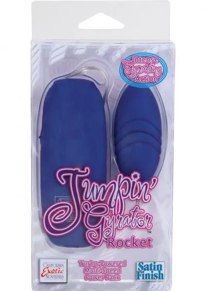 Jumpin Gyrator Vibrators Jumpin Gyrator Rocket Blue Egg Vibrator