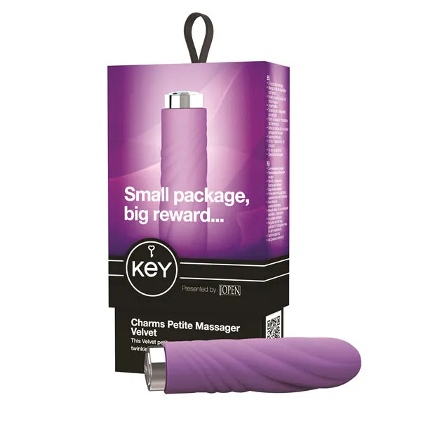 Key by Jopen Charms Petite Massager Velvet Lavender Lovetwoo Female Sex Toys