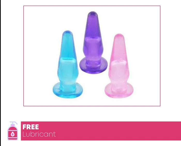 Lovetwoo Anal Mini Butt Plug Finger Hole Small Beginners Slim Anal Dildo Adult Sex Toy