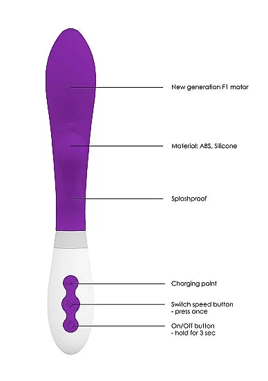 Luna Rechargeable Vibrator Agave Purple Shots Toys Vibrators