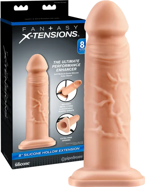 Male Sex Toys 8 Silicone Hollow Extension Pipedreams