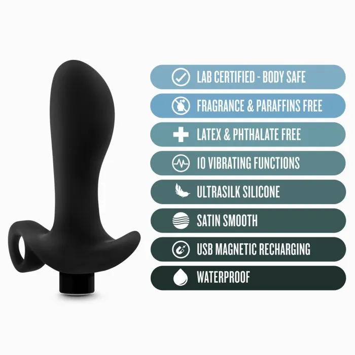 Male Sex Toys Anal Adventures Anal Adventures Platinum Silicone Prostate Massager 01