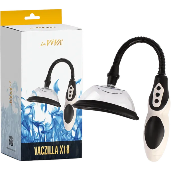 Male Sex Toys LaViva Vaczilla X18 Vagina Pump Clear Chisa Novelties