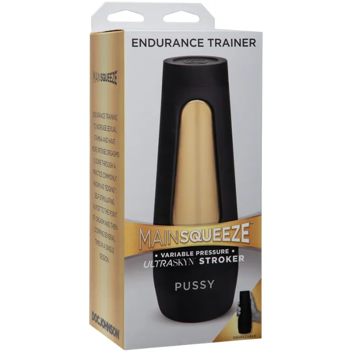 Male Sex Toys Main Squeeze Endurance Trainer Ultraskyn Stroker Vanilla