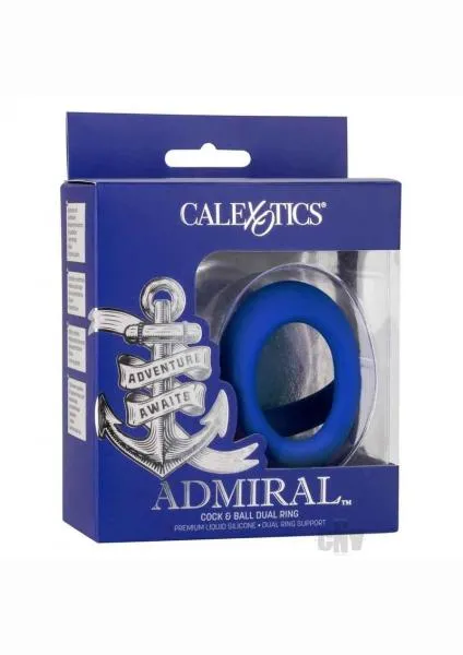 Male Sex Toys Seductucom Admiral Cock And Ball Dual Ring Blue