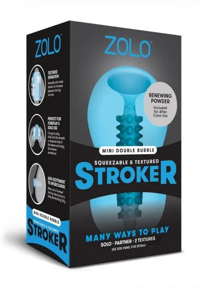 Male Sex Toys Zolo Mini Stroker Blue Seductucom