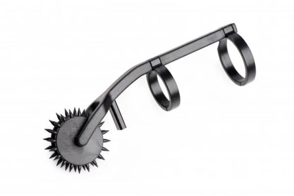 Master Series Anal Thorn Double Finger Pinwheel Black