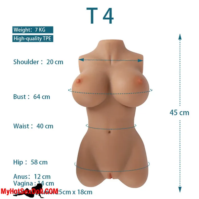 MyHotSexDoll Male Sex Toys TPE Mini Sex Doll Torso 155 lbs 7kg