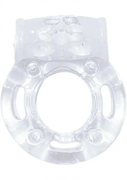 Nasstoys Anal Macho Crystal Collection Vibrating Cockring Clear