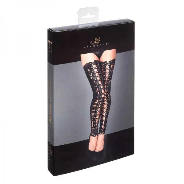 Noir Handmade Vibrators Noir Handmade Lace And Powerwetlook Stockings L