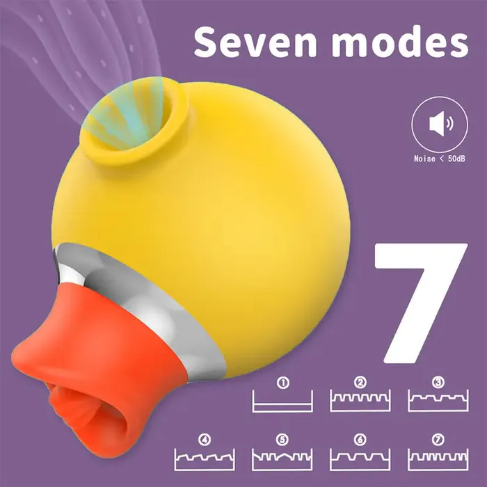 OOTYEMO Vibrators Little Yellow Duck Sucking Licking Vibrator
