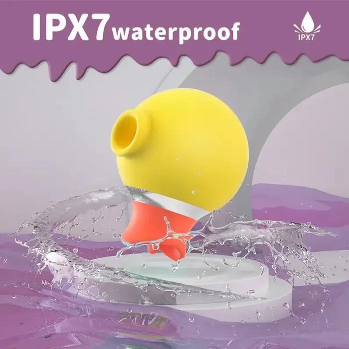 OOTYEMO Vibrators Little Yellow Duck Sucking Licking Vibrator