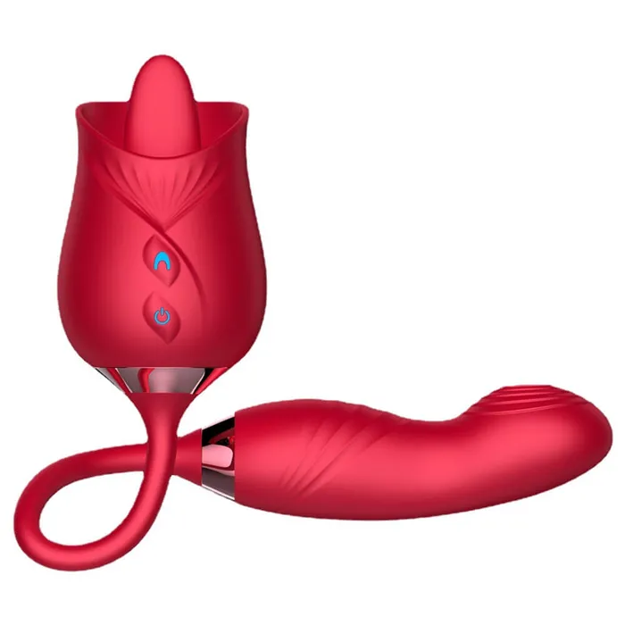 OOTYEMO Vibrators Tongue Licking Vibrating Rose Toy