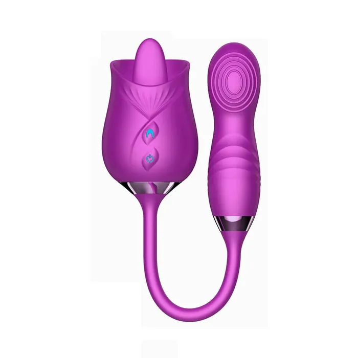 OOTYEMO Vibrators Tongue Licking Vibrating Rose Toy